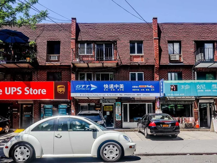 Prime Location In Flushing. Less Than One Minute Walking Distance To Main St. The Unit Can Serve Multiple Commercial Purposes (No Community Facility). Group 6: Professional Office, Doctor&rsquo;s Office,  Retail And Service Establishments That Serve Local Shopping Needs, Like Food And Small Clothing Stores, Beauty Parlors And Dry Cleaners. The Building Size Is 21X57