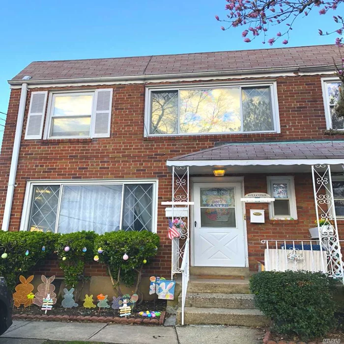 Rare Find, Semi-Detached, Brick Legal 2 Family, 2/3 Bedrooms, Finished Basement With Ose, Fenced In Yard, Gas Heat, School Dis 26, Walk To Shops/Trans, Must See!!!