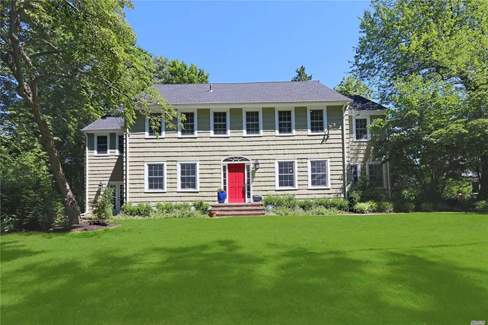 Picturesque Country Colonial Set In Private Setting, Newly Renovated, Gourmet Chef&rsquo;s Kitchen, Outstanding Great Room, Open Layout. Prestigious Roslyn Schools. Must See To Appreciate!