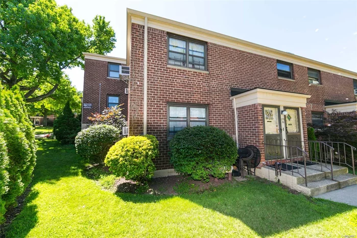 Unique Corner Unit With Private Yard And Natural Fence On The First Floor! Updated Kitchen And Bath. New Front Doors/Windows To Be Installed. 2 Parking Spcace Included. Water, Heating, Gas Included! Security Patrol, Pet Friendly, Subletting Allowed, No Flip Tax! Near Ps 205, Jhs 74, Alley Pond Park. Xpress Buses & Local Buses On 73 Ave. *Income Required (1 Person) 50K, (2 People) 75K.