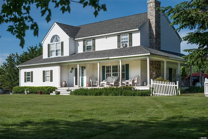 Here Is A Yard To Get Excited About! Wrap Around Porch To A Large Deck With Views To The Freeform Pool With Stone Surround And Privacy Landscaping,  Great Floor Plan With Newly Installed Kitchen With Den, Fireplace, Wood Floors, Master Suite. Also Member Of Southold Park District Beaches And Access To Arshamomaque Pond For Kayaking At The End Of The Avenue.