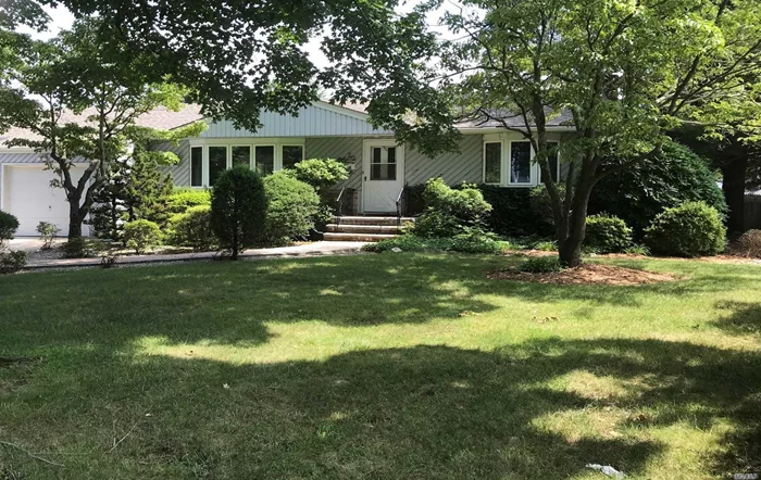 Located In The North Syosset Flower Section, This 3 Bedroom, 2 Bath Expanded Ranch Is Ready For Occupancy. Home Features Main Level With Gleaming Hardwood Floors,  Family Room With Brick Wall Fireplace, Gas Heat, Central Air Conditioning, Large Deck Opens From Sliders Off Kitchen, Full Finished Basement, 2 Cedar Closets, And Attached Garage With Entrance To Home. Large Property Is Fully Fenced. Berryhill Elementary..