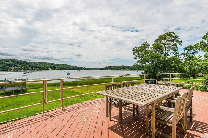 Location!  Bayfront Residence Offers Unobstructed Water Views, Upstairs and Down