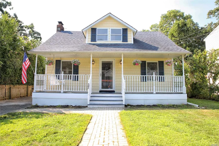 This Charming 3 Bedroom Cape Has It All!! Located In The Desirable Islip School District. This Home Has Been Renovated Including New Kitchen With Quartz Countertops & Stainless Steel Appliances!! Large Master Bedroom!! Beautiful New Hardwood Flooring!! Partially Finished Basement With A Den & Full Bath!! Delightful Front Porch Complete With A Hanging Swing!! This Is The Perfect Place To Call Home!!