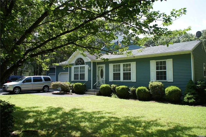 Lovely 3 Bedroom Expanded Ranch In The Desirable Center Moriches Neighbor Hood. Beautiful Wood Flooring And Decorative Molding Through Out. Large Kitchen W/ Silestone Countertops. Large Master Suite W/ Walk In Closet, Master Bth W/ Double Sinks, Large Stand Up Shower & Soaking Tub. Second Bedrm Also Has A Full Bath. All This And More On .92 Of An Acre. Pool As Gift. Call Me For More Details...