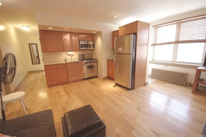 Sunny And Bright Unit, Updated Kitchen And Bath, Nice Hardwood Floors; Low Maintenance. Closed To Lirr And Bus Station Q28/Q65 Ti Downtown Flushing. Laundry Room Around. Income And Credit Require By The Board. No Flip Tax 100% Equity. Assessment Fee $74.52 End Of 12/31/2018. Coop Tax Bat Credit $97.46