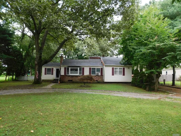 Nice Country Ranch On Almost 1/2 Acre With Cathedral Ceilings, Hard Wood Floors, High Hats, And Wood Burning Stove Just Around The Block From Pine Lake