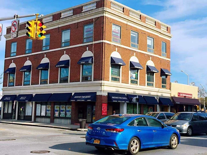 At The Heart Of Hempstead, Corner Lot Cross Main Street In High Foot Traffic Area. 2 Blocks To L.I.R.R. Station. 3 Ground Floor Retails: 2 Restaurants & 1 Salon) & 2 Office: (3rd Floor Dance Studio & Vacant 2nd Floor). Separate Utility Meters For All Units.