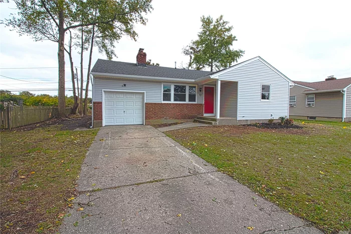 Totally Renovated 3 Bedroom 2 Bathroom Ranch. Open Floor Plan, Living Room, Dining Room, Kitchen With Stainless Steel Appliances. One Car Garage. Full Finished Basement With Full Bathroom.Gas Central Heat.New Roof And Vinyl Siding