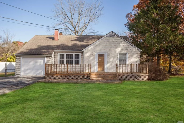 Beautifully Maintained Cape On A Large Corner Property Abutting State Protected Land In Islip School District. Features Central Air, Attached Garage, New Windows & Partially Finished Basement. Conveniently Located To Southern State Pkwy. New To Market & Priced To Sell.