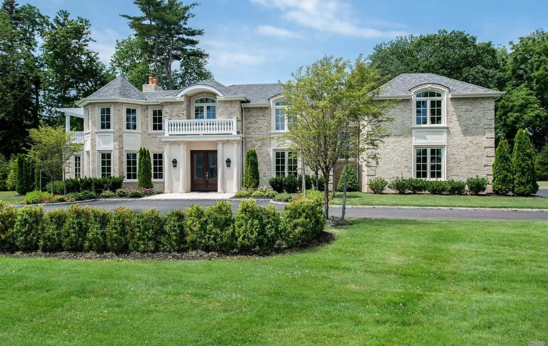 Live The Life Of Luxury In Private, New, Gated Old Westbury Community. Elegant New 6 Bedroom Brick Colonial Set On 2 Acres W Ig Pool Surrounded By Multi-Million Dollar Homes.