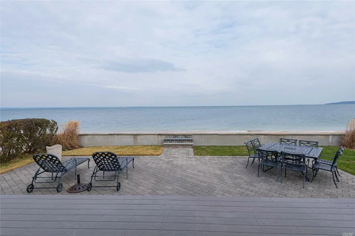 Spacious Back Patio With Waterviews