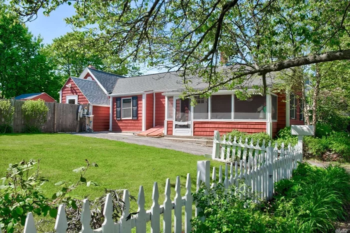 Charming Cottage In The Heart Of Greenport Village. Enjoy The Privacy Of The Fenced Yard Ready For Entertaining, Or Chill Out On The Inviting Screened-In Porch. This Home Is Energy Efficient Featuring New Siding, Insulation, Central Ac And Heating Systems. Home Offers Loads Of Potential, Great Value And Low Taxes. Spectacular Location With Easy Access To All The Village Has To Offer. Rare Opportunity To Own In The Village. The Little Red Cottage T L R C Is Waiting To Become Your Forever Home!