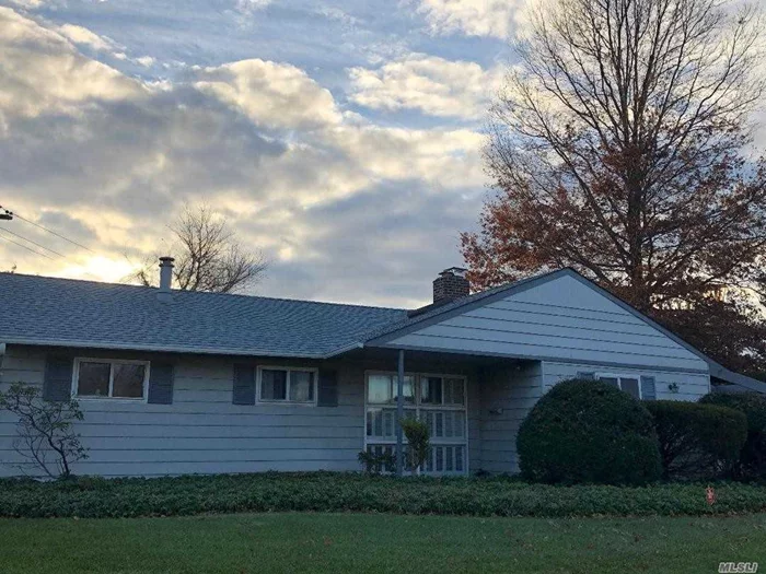 Expanded Ranch In The Heart Of Syosset Groves. 3 Bedroom, 1 Full Bath With Bonus Den And Central Air Conditioning. In-Ground Sprinklers And Whole House Alarm System. Great Opportunity In Syosset Groves! Must See!!