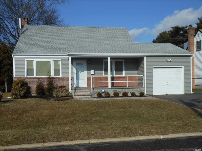 Beautifully Renovated Expanded Cape With 4 Br&rsquo;s, 2 Full Baths, Eik, Lr, Full Basement, New Roof, New Siding, Heating System 6Yrs Young, New Anderson Windows. New Paver Walkway & Porch, New Driveway.