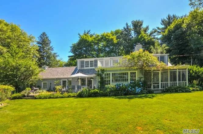 Inviting Farm Ranch Renovated To Perfection Set On 1.5 Acres With Perennial Gardens. Beach And Tennis With Harbor Acres Association.