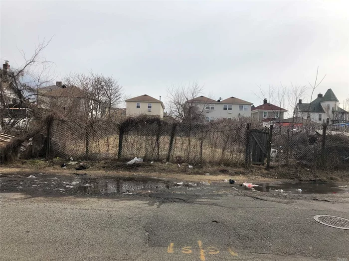 A Vacant 75X125 Excellent Residential Land In Up And Coming Neighborhood. Ideal For Multi 2 Family Houses. Near Lirr And A Subway.