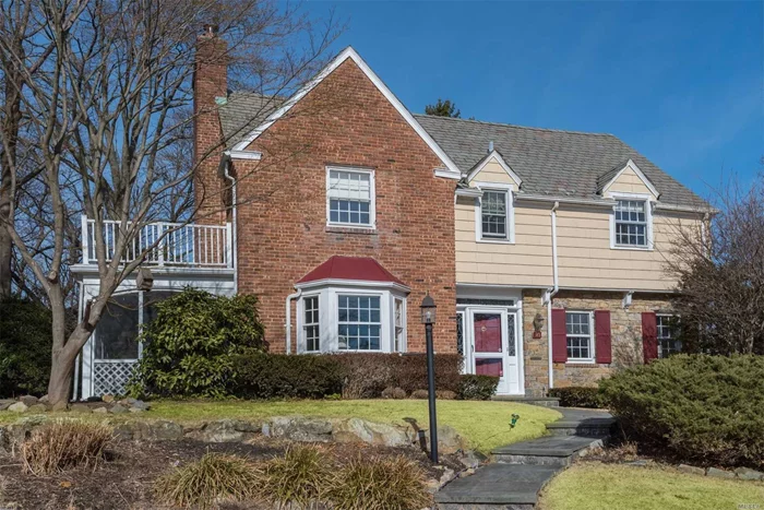 Spectacular Xl Munsey Park Colonial Featuring Mbr W/Bath, + 3 Additional Bedrooms & Full Bath, Eik, Fdr, Lr W/Fpl, Office/Bedroom W/Full Bath, Walk-Up Floored Attic, 2 Stairways To Full Basement W/Fireplace.