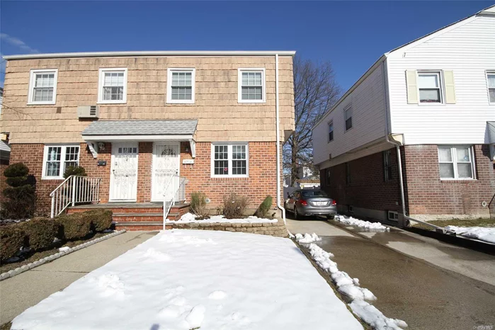 Fresh Meadows, Well Maintained Semi-Detached Single Family Colonial Located On A Quiet One-Way Street. Featuring 3 Bedrooms, A Large Eat-In Kitchen, Private Backyard, Finished Basement And Shared Driveway. The Following Improvements Have Recently Been Made Roof (2013), Awning (2014), Front Stoop (2015) And Electric Panel (2018). The Home Is Also Equipped With A Security Alarm. Close To The Q17, Q88, Q30 And Q31 Buses. Easy Access To The Lie. Zoned For Sd# 26; Ps 173 And Jhs 216. R3-2 Zoning.