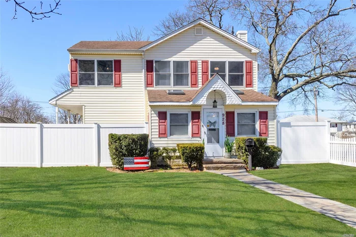 Beautiful Colonial Features Updated Kitchen, Charming Foyer With Cozy Living Rm, Formal Dining Rm, Updated Baths, Extra Large Private Driveway, New Pvc Fence. 3 Large Bedrooms & 2 Full Baths (Updated), New Gas Boiler & New Roof. Excellent Area & School District. New Pavers & Inground Sprinklers. Charming Curb Appeal With Lovely Landscape.