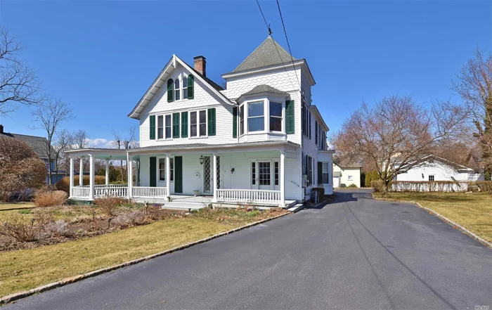 Beautiful Early 1900s Colonial Just Minutes To Huntington Village. Spacious Rooms With High Ceilings. Kitchen And Baths Are Renovated To Today&rsquo;s Standards. Grand Covered Wrap Around Porch.Gas Fireplace. Incredible Woodwork And Moldings Throughout. Gas Cooking, Gas Heat And Central Air. This Home Is The Perfect Blend Of Traditional And Modern. Huntington SD#3. Side Office Area Can be Separated.