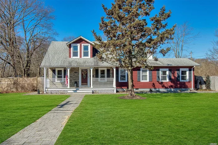 Fully Expanded Cape offers Updated Kitchen with Stainless Steel Appliances, Hardwood Floors, Master Suite upstairs with Full Bath. Attention all car guys - Detached 2 Car Garage with huge walk up Loft! All on Huge Lot, Islip Schools. Won&rsquo;t Last!