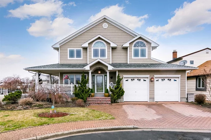 Stunning Custom Built 4 BR, 2.5 BATH, *3, 800 SQ FT Colonial on Deep Wide Canal with View of Channel- Boaters Dream w/ Waterview Wrap around Porch, Huge Landscaped yard with Dock, Deck, Floats.. can accomodate any size Boat- Minutes to Debbs Inlet --Gourmet Chefs Eat -In- Kitchen w/ Center Island, Formal Dining Room, Spacious Living Room with Gas Fireplace, @ Car Garage, Gas heat(5 Zones) , Radiant heat.. Can be furnished or unfurnished