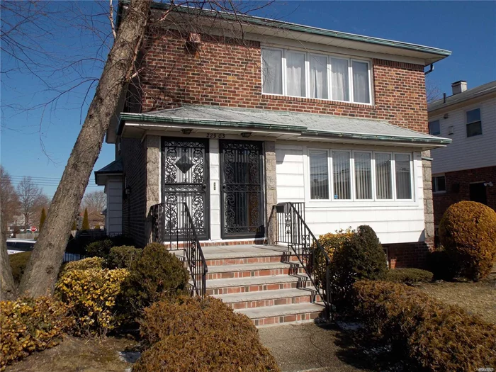 Well Kept 2 Family Brick Corner Property With 2 Car Garage. Convenient To Transportation And Shopping. Near Cardozo High School And Queens Borough College.