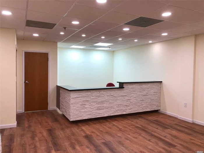 Prime Medical/Doctors Office Available, Close to Northwell Manhassett Hospital; Brand New Renovated, Full of Parking Space for Your Clients, High Ceilings, Wood Floors, Must See To Appreciate This Space, Close to Major Hwy. Close to Nassau/Queens Border. Perfect Office for Your Practice..Handicapped accessible bathroom provided by the building upstairs.