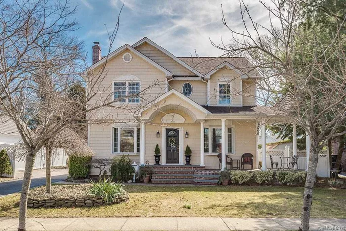 From The Moment You Step Inside This House, It Feels Like HOME! Inviting & Warm Describes This 3 Bedroom (possible 4/5 bed w/added wall) 2.5 Bath Colonial Nestled on 2 Lots! Featuring a Rare 2.5 Car Det Garage w/Loft Storage!! Updated & Well Maintained Including Newer Kitchen & Baths, New Paver Patio Off Den & New Heating System! Oversized Private Yard! All This On a Beautiful Tree Lined Street Can be Yours! Sep Entrance to Full Basement! Award Winning East Meadow Schools! Grievance Approved!!!