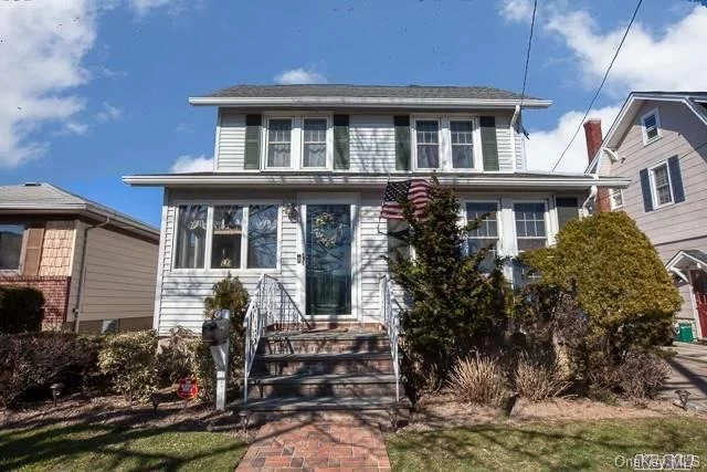 Welcome home this beautiful, move in ready Colonial in Lynbrook. 3 Bedrooms, 1.5 baths. Formal Dining Room, Eat In Kitchen, Living Room, Full Basement, Gas, New HW Heater. Super clean and ready to be moved into and enjoyed. Great deck, backyard and 1.5 car detached garage. Close to the LIRR and close to both Lynbrook and East Rockaway villages / main streets. Must See!!!