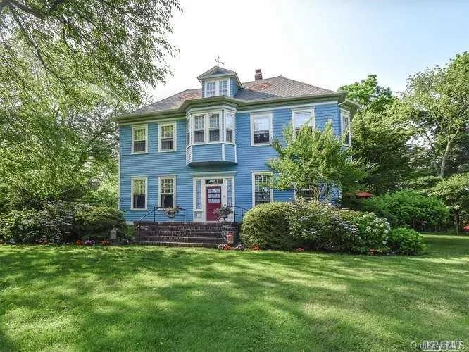 Originally owned by Mr. Schuster of Simon & Schuster Publishing, many notable authors have stayed in this incredible Victorian. Many original details throughout the main house and income-producing duplex apartment remain: high ceilings, spacious rooms, beautiful moldings, and gorgeous wood floors. Finished Basement serves as a media room & office...a truly gracious home with integrity.