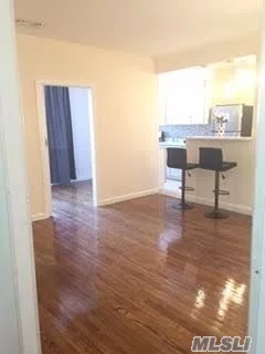 Extra Large sunny , bright Jr.1 bedroom Apt.in a Luxury Condo Building, located in the heart of Rego Park. Newly renovated eat-in kitchen, granite counter top, Stainless Steel appliances, windowed kitchen. Elevator, Laundry, just one block away from the M&R Subways stop. Immediate occupancy. NO PETS.