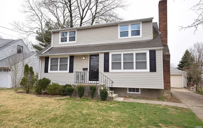 Renovated and Expanded Lovely Cape House in Quiet Street, Sunny & Bright, Very Clean, move in condition, New Eik with S.S. Appliances, New Bathrooms, New Floors, Brand new washer&dryer, Full basement/OSE,  Dettached 2Car Garage, Successful Tax Reduction of 12.84% for 2019/20(letter)