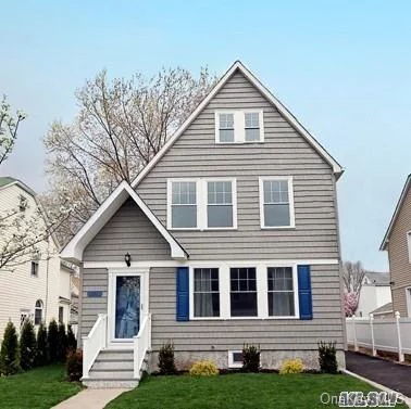 Totally updated bright and sunny Colonial in desirable section of Williston Park. New roof, new siding, new windows, new walls, new Eat-in Kitchen, new bathrooms,  finished basement, new electric, new plumbing, new gas boiler. Great location, near rail road, pool, park, house of worship. This is a must see!