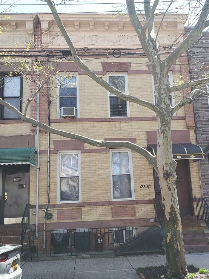 Good opportunity for 1031 Exchange Investment! Solid Brick 2 fam House, Very Convenient : Close to the &rsquo;M and L&rsquo; train Stations, Shopping, Public School Very well maintained property ! 5 yrs old boiler, 2018 Hot water tank, 7 years sewer line, about 8 years old roof, front pointed brick and back stucco, front entrance to the basement and access to yard. First Fl vacant, renovated about 8 yrs ago.2nd Fl occupied, No Lease, $1500 Rent.