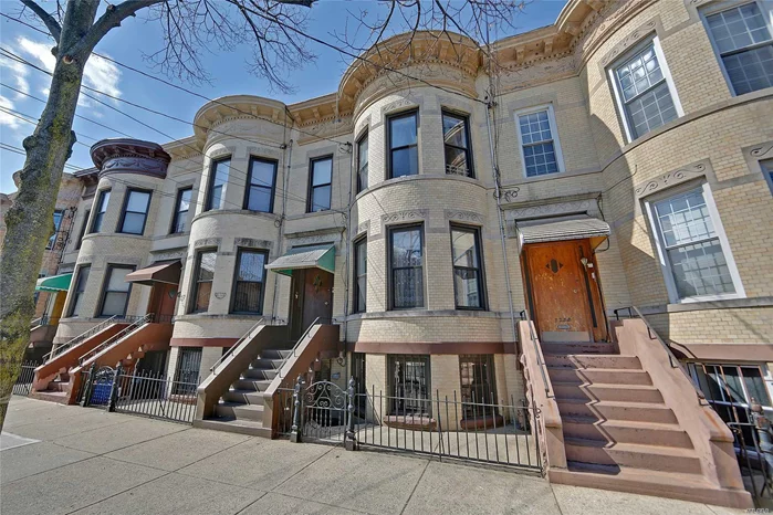 Amazing Opportunity to own a Stunning Two Family Brownstone in Ridgewood. This is an old world classic Brownstone with lots of original details and wood work. .