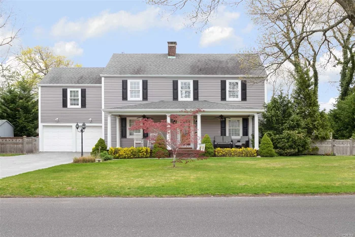 On historic So. Bay Ave this beautiful Colonial will surely not disappoint. Master En Suite w/3 add&rsquo;l large Bedrooms, gorgeous Living Room w/fireplace, wood floors through out entire home. Sun room overlooking park like grounds, IGP w/saltwater and waterfall. Perfect mahogany porch, stamped concrete driveway. Close proximity to Town or beach. Show casing the Pride of Ownership would certainly be an understatement!