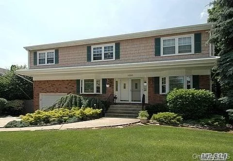 Charming Colonial (on 75x139) Entertainers Delight w/Solar Heated Pool. Hardwood Floors Throughout. Large Living Room, Large Master Suite + 4 add&rsquo;l large bdrms all on 2nd Fl, & Wide-Open E-I-K. Finished Bsmt W/Brand New Summer Kitchen & Bath w/O-S-E. Possible M/D with Proper Permit. Tankless Hot Water Htr. Custom Crown Moldings throughout. Low Taxes!!! Being Sold As Is.