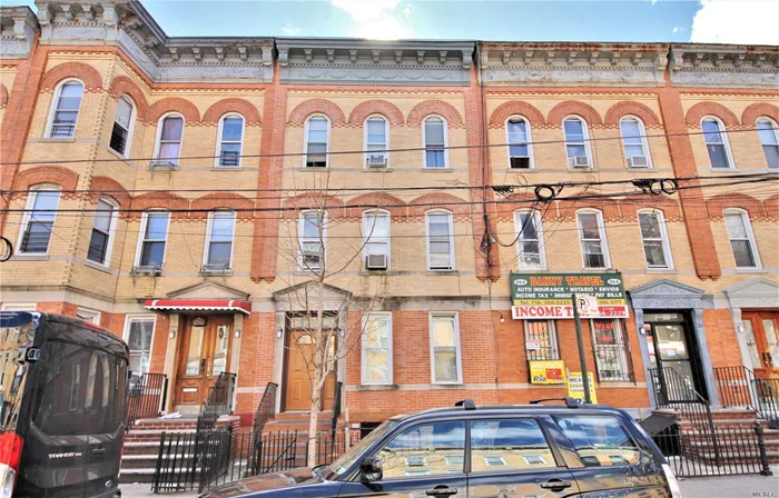 Here is an excellent opportunity to own an oversized (20ft wide by 60ft long) brick 3 family in Prime Ridgewood near Myrtle/Wyckoff Subway station and Seneca M Subway station. 1st Floor apartment is a large 2 bedroom that is currently occupied paying $1300/month with no lease. 2nd Floor is a large 3 bedroom that is currently occupied paying $1100/month with no lease. 3rd Floor apartment is a large 3 bedroom apartment that is occupied paying $2100/month with no lease. Being sold occupied.