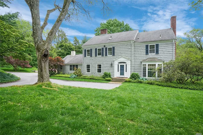 Classic Country Home on 3.23 Tranquil Acres Overlooking A Private Country Club. Pleasing Proportions and Traditional Details and Layout Grace This 10 Room Colonial. Rolling Lawns, Gunite Pool and Covered Bluestone Porch. Long Driveway Leads to Tranquil Grounds.