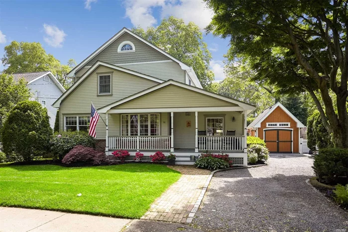 Gracious living abounds in this very special 5 bedroom Village home built in 1928. Elegant and sun filled rooms have been modernized and renovated to perfection with every amenity. Beautifully landscaped with delightful and enchanting outdoor living space with a pergola, hot tub and large deck. Minutes to shops, beaches, boating & restaurants.