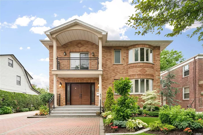 This modern luxury detached brick one family situated on a 6, 000 SF lot in the heart of Bayside.Built in 2013, Over 3, 200 SqFt interior space, this house features 4 bedrooms, 3.5 bathrooms, open kitchen, formal dining, high ceiling living room and 2-car detached garage. Top brand appliances in the kitchen. Two block to Northern Blvd, 3 minutes to Clearview Expy, close to great schools, transportation, restaurants, shopping and all. *All info deemed reliable but is NOT guara