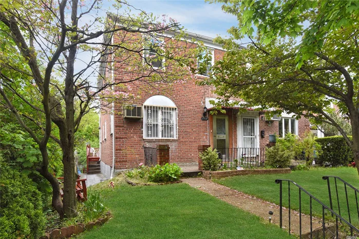 Semi Attached Brick House in the Heart of Fresh Meadows. Excellent Condition. R4 Zoning! Lot size 28 x 128! Featuring 3 bedrooms, 2.5 bathrooms.  Full Finished Basement with Separate Entrance.   Located in the Close to mass transit, St. John&rsquo;s University, major highways, schools and houses of worship and much more. SD 26. Must See!!!