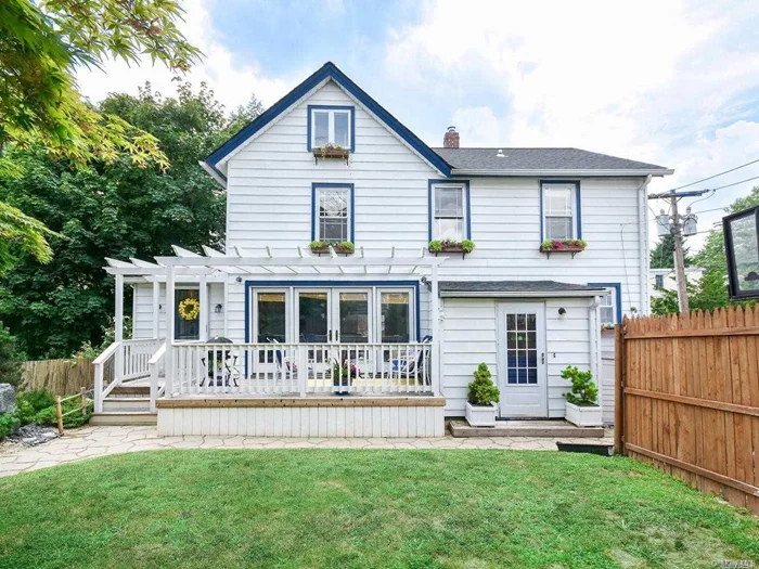 Wonderful, updated Colonial located in the heart of Sea Cliff. Open Concept Living Room/Dining Room and all new Kitchen. Light and Spacious with Windows Galore!! Private Yard with Deck for Dining.  One Car Garage and Off-Street Parking, .