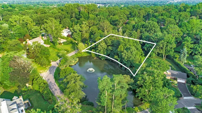Opportunity To Own The Most Spectacular 1.15 Acre Sprawling Lot In Roslyn Estates. Overlooking Well-Known Black Ink Pond. Existing Stone Manor Home From The 1800&rsquo;s Can Be Restored Or Limitless Possibilities To Create Your Dream Home. Separate Garage On The Property. Location Is One Of A Kind And Rarely Found.