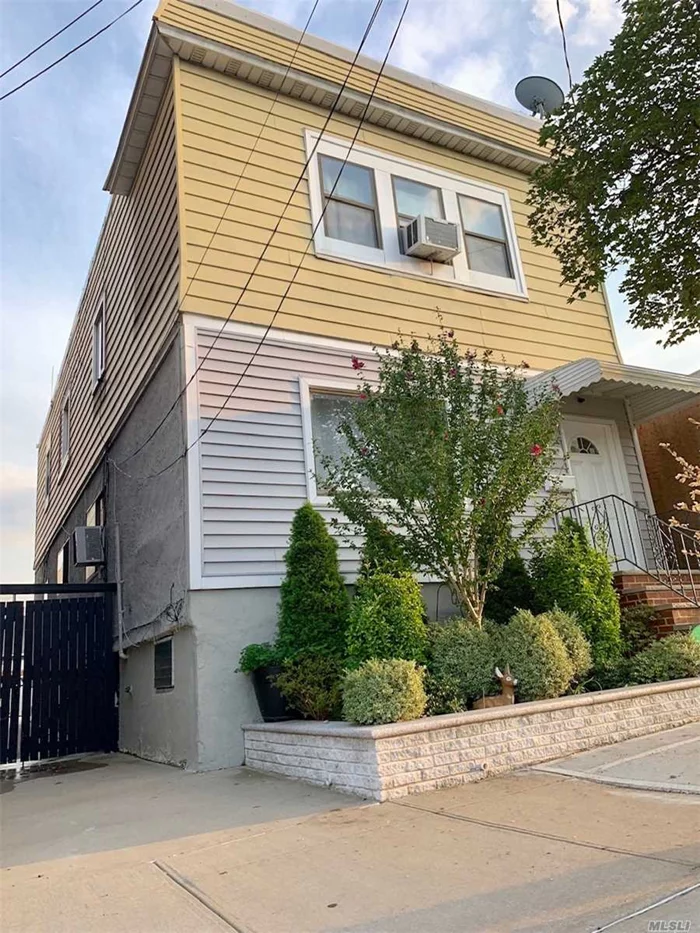 A beautifully maintained 2 family house in a prime Location in College Point is featuring 3 bedroom apt per floor, Full Finished basement with a rear separate entrance, updated roof, new chimney, new backyard, front yard and driveway completion in year 2018, Wood floor throughout the house, sunny and bright! Building 20FTx47.4FT and lot 28FTx100FT. Near to public transportations, shopping center, and schools!