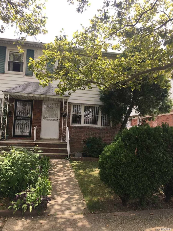 Beautiful large 3BRS, 2.5 bathrooms brick semi-attached 1 family house in prime location of Fresh Meadows. Excellent school 26 district- PS173 & MS216. Freshly painted and refinished hardwood floors. Long private drive way. Bright full finished high head basement with full bathroom. Great potential R-4 zoning. Must see!