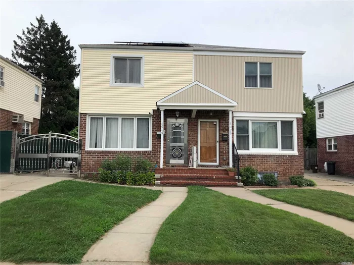 Beautiful Semi-Attached Starter House In Great Location Of Oakland Gardens, 3 Brs Converted From 2 Brs/ 1.1/2Baths/Finished Basement/Split AC/Detached Garage/Huge Deck. Low Prop.Tax With STAR And SOLAR PANELS $ 4, 177 School District 26, Min. Walk To Ps. 162, Ms. 158, Convenient Transportation And Shopping Mall And Mayor Highways