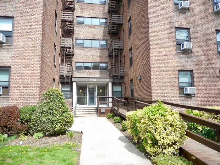 Great value to renovate this huge one bedroom coop in the beautiful Windsorpark ! Bright and sunny corner unit face east and south in the back of the building. Many closets. Low maintenance at $654 including cooking gas. New windows and two brand new ACs.Private parking lot available immediately for a fee. Walk to many buses and express bus. Won&rsquo;t last! Call or text to see it today! **Sold As Is**